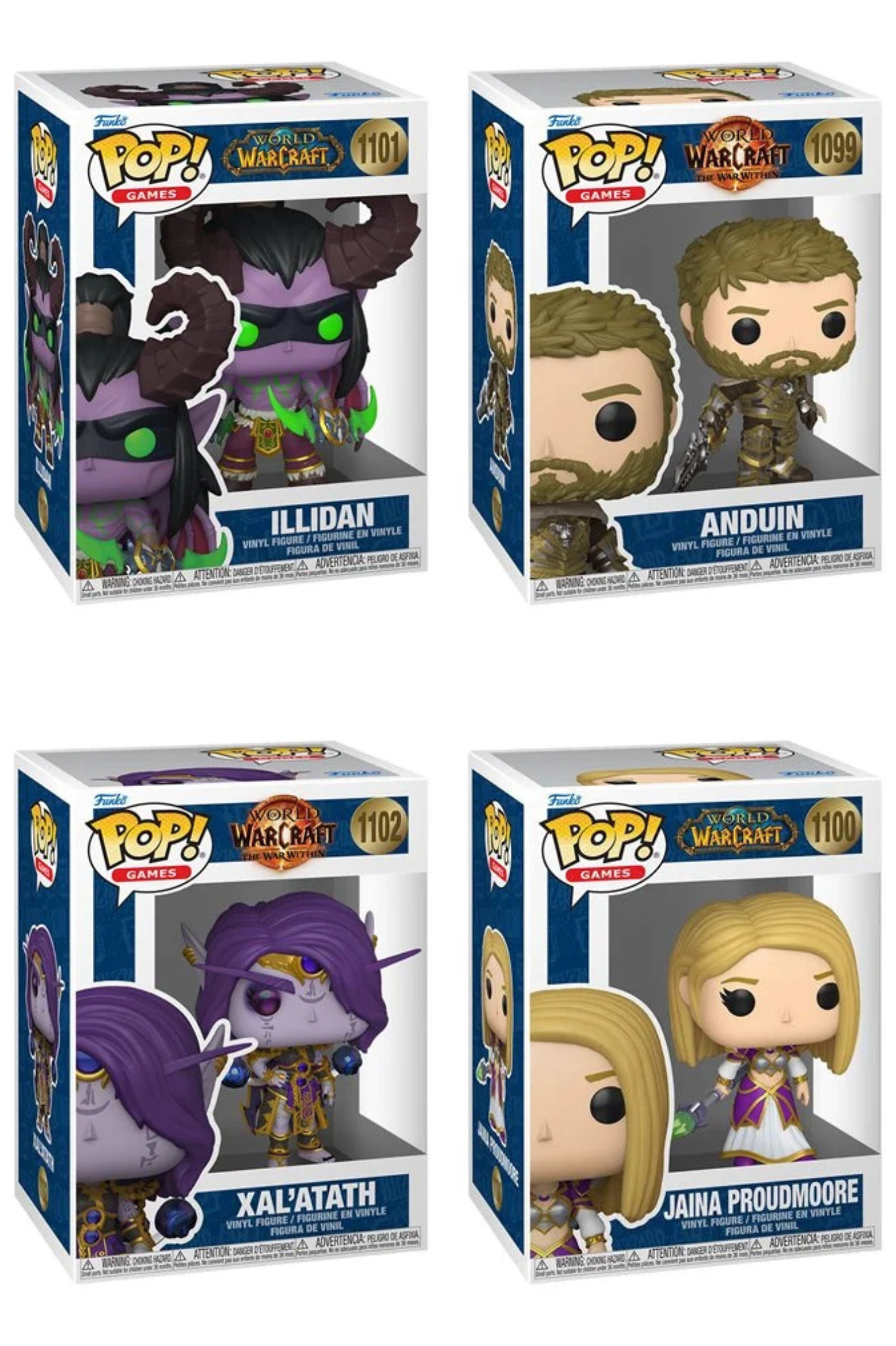 Hero of Azeroth Bundle (Common Edition) 4 Pack – World of Warcraft Funko Pop! Vinyl Figures