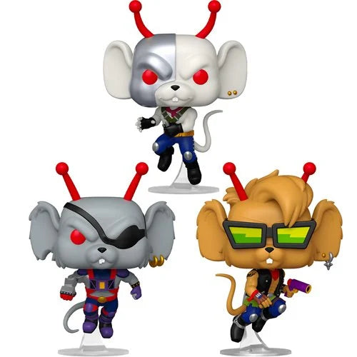 Pre-Order β Biker Mice from Mars Funko Pop! 3-Pack Bundle (Throttle, Modo, Vinnie)