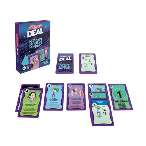 KPop Demon Hunters Monopoly Deal Card Game (SHIPS NEXT WEEK 12/5)