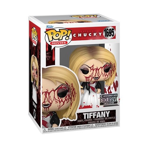 Chucky & Tiffany (Blood Splatter) Funko Pop! Vinyl Figure 2-Pack - Entertainment Earth Exclusive IN STOCK