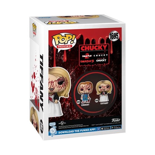 Chucky & Tiffany (Blood Splatter) Funko Pop! Vinyl Figure 2-Pack - Entertainment Earth Exclusive IN STOCK