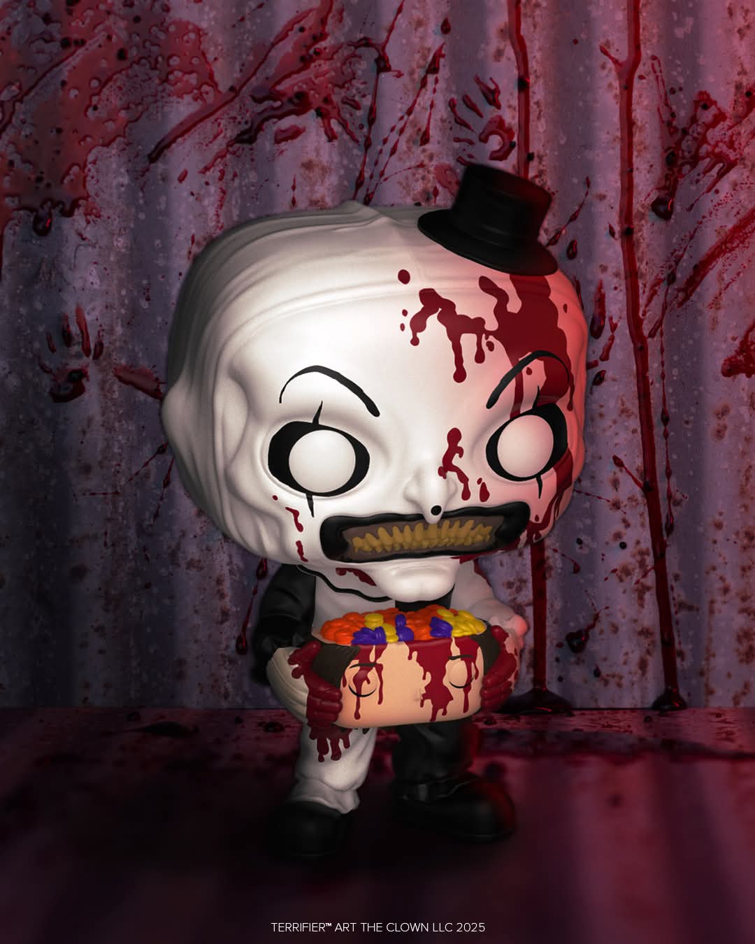Pre-Order Terrifier Art the Clown with Head Funko Pop! Vinyl Figure #1796