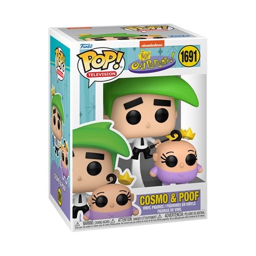 Fairly OddParents Funko Pop! 3-Pack Bundle – Timmy Turner, Cosmo & Poof, Wanda with Da Rules (#1690, #1691, #1692)