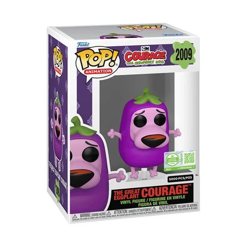 Courage the Cowardly Dog The Great Eggplant Courage Funko Pop! #2009 (Entertainment Earth Exclusive)