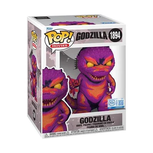 Godzilla Retro Futurism Art Godzilla Premium Funko Pop! Vinyl Figure #1894 - Entertainment Earth Exclusive DAMAGED BOX