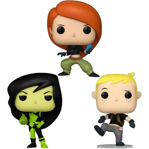 Kim Possible Funko Pop! 3-Pack Bundle (Kim, Ron & Rufus, Shego)