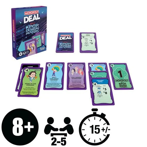 KPop Demon Hunters Monopoly Deal Card Game (SHIPS NEXT WEEK 12/5)