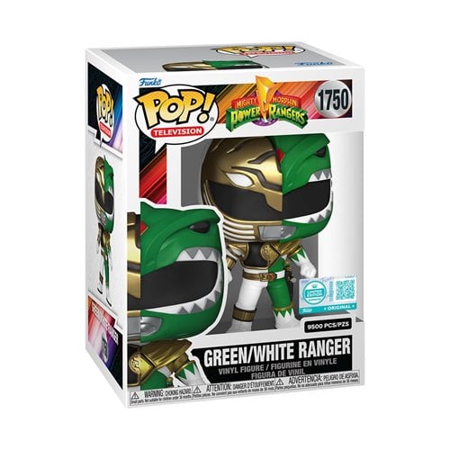 Mighty Morphin' Power Rangers Green / White Ranger Funko Pop! Vinyl Figure #1750 (Entertainment Earth Exclusive)