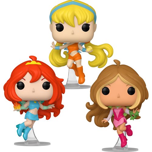 Winx Club Funko Pop! 3-Pack Bundle – Bloom, Flora, and Stella with Protectors