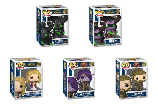 Pre Order- World of Warcraft Funko Pop! Hero of Azeroth Bundle (5-Pack) – Includes Illidan CHASE!